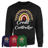 Credit Controller Because Your Life Worth My Time Rainbow T-Shirt