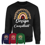 Design Consultant Because Your Life Worth My Time Rainbow T-Shirt