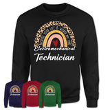 Electromechanical Technician Because Your Life Worth My Time Rainbow T-Shirt