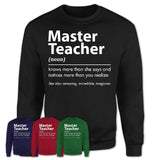 Funny Master Teacher Definition Shirt, New Job Gift for Master Teacher, Coworker Gift Idea