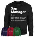 Funny Sap Manager Definition Shirt, New Job Gift for Sap Manager, Coworker Gift Idea