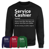 Funny Service Cashier Definition Shirt, New Job Gift for Service Cashier, Coworker Gift Idea