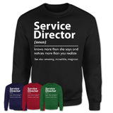 Funny Service Director Definition Shirt, New Job Gift for Service Director, Coworker Gift Idea