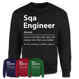Funny Sqa Engineer Definition Shirt, New Job Gift for Sqa Engineer, Coworker Gift Idea