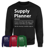 Funny Supply Planner Definition Shirt, New Job Gift for Supply Planner, Coworker Gift Idea