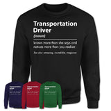 Funny Transportation Driver Definition Shirt, New Job Gift for Transportation Driver, Coworker Gift Idea