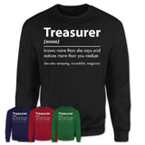Funny Treasurer Definition Shirt, New Job Gift for Treasurer, Coworker Gift Idea
