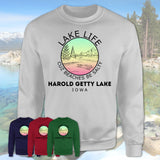 Harold Getty Lake Iowa Lake Life Cuz Beaches Be Salty Fishing Camping Team Shirt