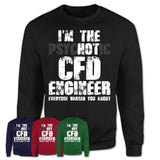 I'm The Psychotic Cfd Engineer Everyone Warned You About Funny Coworker Tshirt