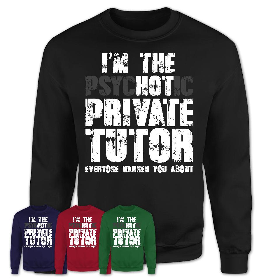 I'm The Psychotic Private Tutor Everyone Warned You About Funny Coworker Tshirt