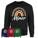 Miner Because Your Life Worth My Time Rainbow T-Shirt