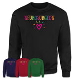 Neurosurgeon Rainbow Lettering Heart Shirt, Employee Appreciation Gifts