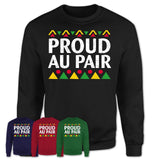 Proud Au Pair Africa Pride Black History Month T-Shirt