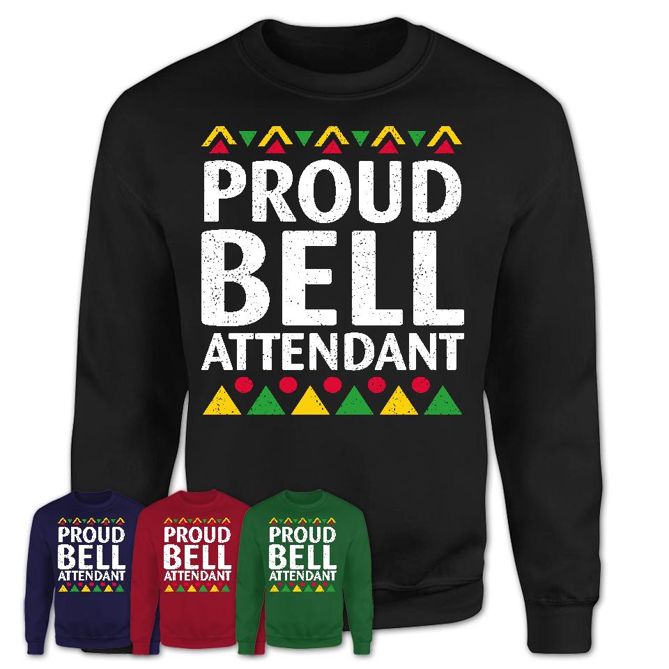Proud Bell Attendant Africa Pride Black History Month T-Shirt