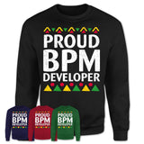Proud Bpm Developer Africa Pride Black History Month T-Shirt