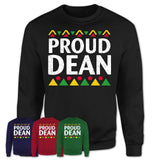 Proud Dean Africa Pride Black History Month T-Shirt