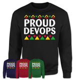 Proud Devops Africa Pride Black History Month T-Shirt