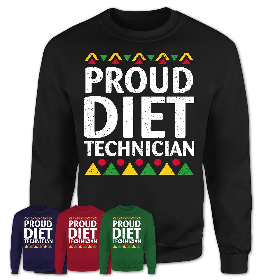 Proud Diet Technician Africa Pride Black History Month T-Shirt