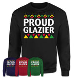 Proud Glazier Africa Pride Black History Month T-Shirt