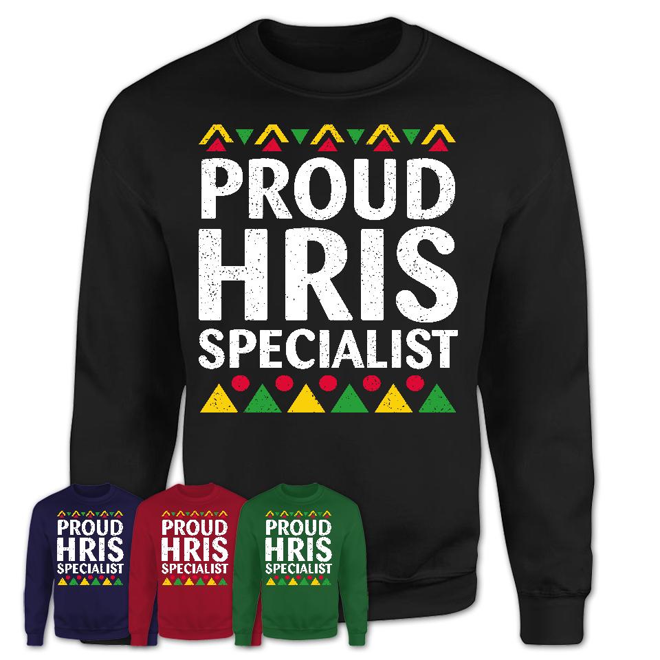 Proud Hris Specialist Africa Pride Black History Month T-Shirt