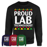 Proud Lab Technologist Africa Pride Black History Month T-Shirt
