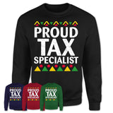 Proud Tax Specialist Africa Pride Black History Month T-Shirt