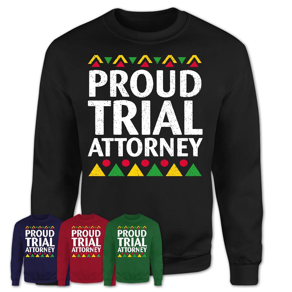 Proud Trial Attorney Africa Pride Black History Month T-Shirt