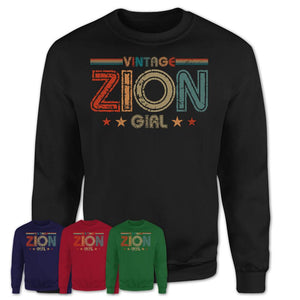 Proud Vintage Zion Girl Shirt Illinois Pride Gift Birthday Shirt for Her
