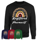 Registered Pharmacist Because Your Life Worth My Time Rainbow T-Shirt