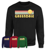 Retro Greendale Wisconsin Sunset Shirt Vintage Colors