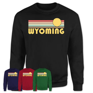 Retro Wyoming Michigan Sunset Shirt Vintage Colors