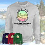 Ross R Barnett Reservoir Mississippi Lake Life Cuz Beaches Be Salty Fishing Camping Team Shirt