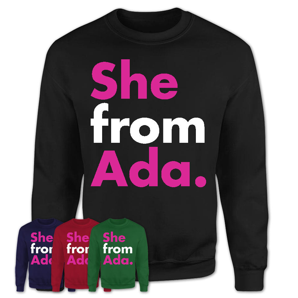 She From Ada Shirt Oklahoma State Birthday Gift For Her