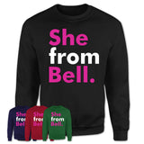She From Bell Shirt California State Birthday Gift For Her