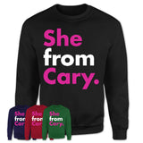 She From Cary Shirt North Carolina State Birthday Gift For Her