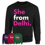 She From Delhi Shirt California State Birthday Gift For Her