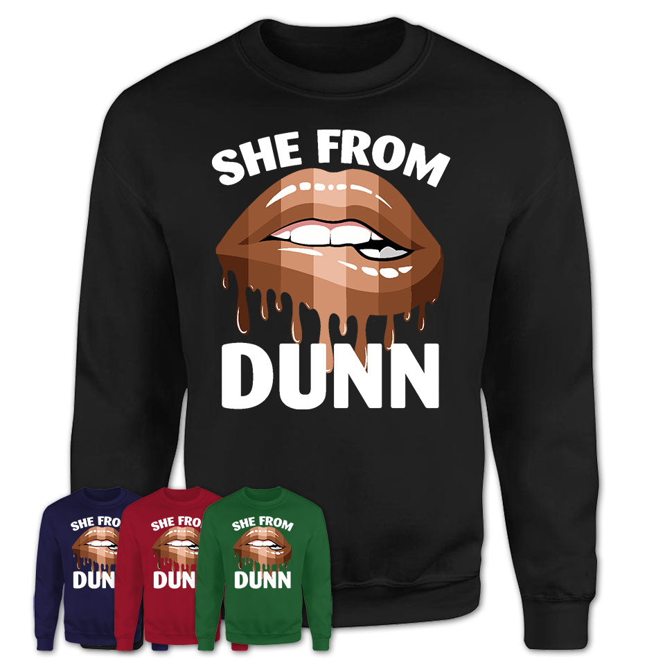 She From Dunn North Carolina T-Shirt Black Lives Matter Sexy Lips Girl Shirt