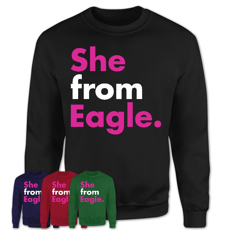 She From Eagle Shirt Idaho State Birthday Gift For Her