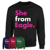 She From Eagle Shirt Idaho State Birthday Gift For Her