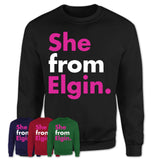 She From Elgin Shirt Illinois State Birthday Gift For Her