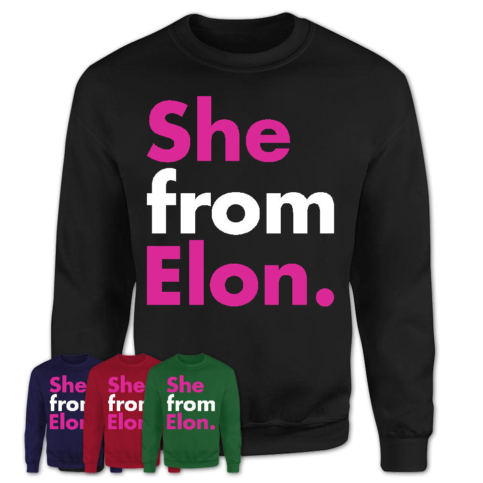 She From Elon Shirt North Carolina State Birthday Gift For Her