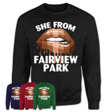 She From Fairview Park Ohio T-Shirt Black Lives Matter Sexy Lips Girl Shirt