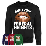 She From Federal Heights Colorado T-Shirt Black Lives Matter Sexy Lips Girl Shirt
