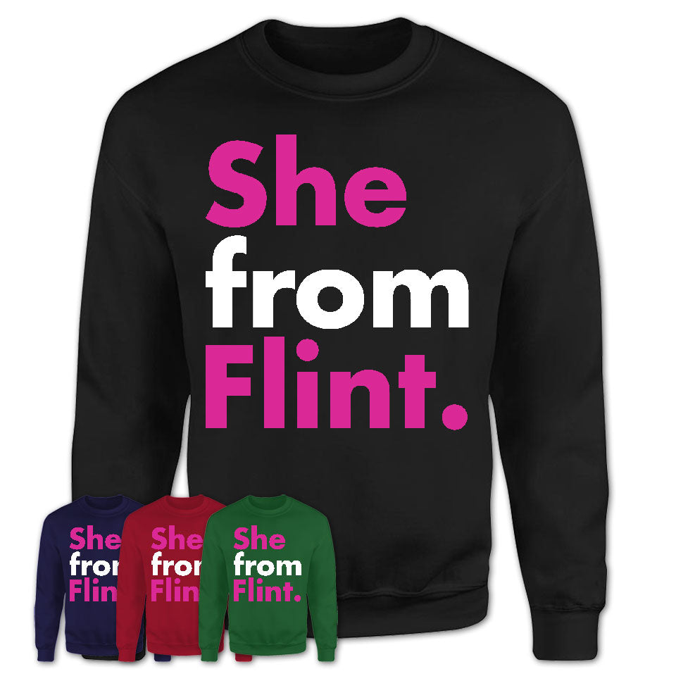 She From Flint Shirt Michigan State Birthday Gift For Her