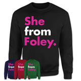 She From Foley Shirt Alabama State Birthday Gift For Her