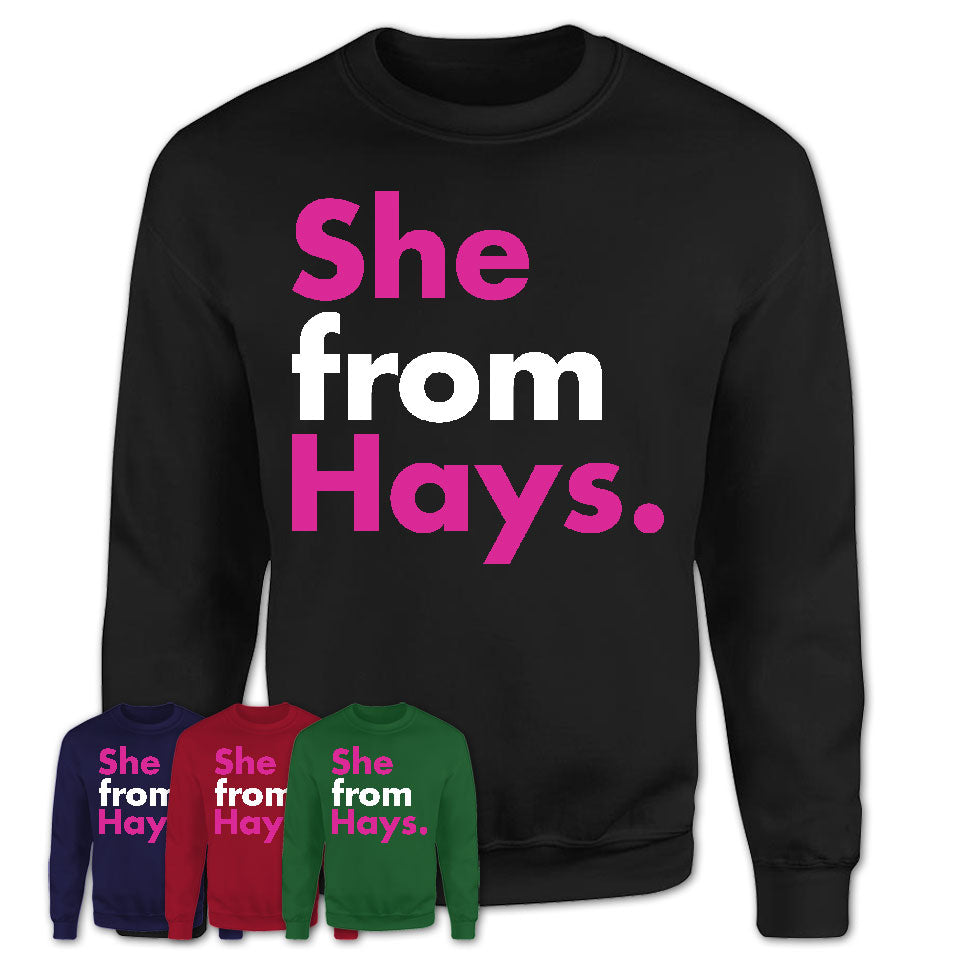She From Hays Shirt Kansas State Birthday Gift For Her