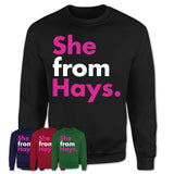 She From Hays Shirt Kansas State Birthday Gift For Her