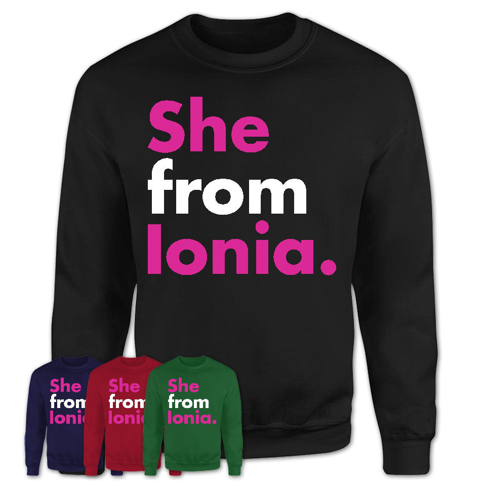 She From Ionia Shirt Michigan State Birthday Gift For Her