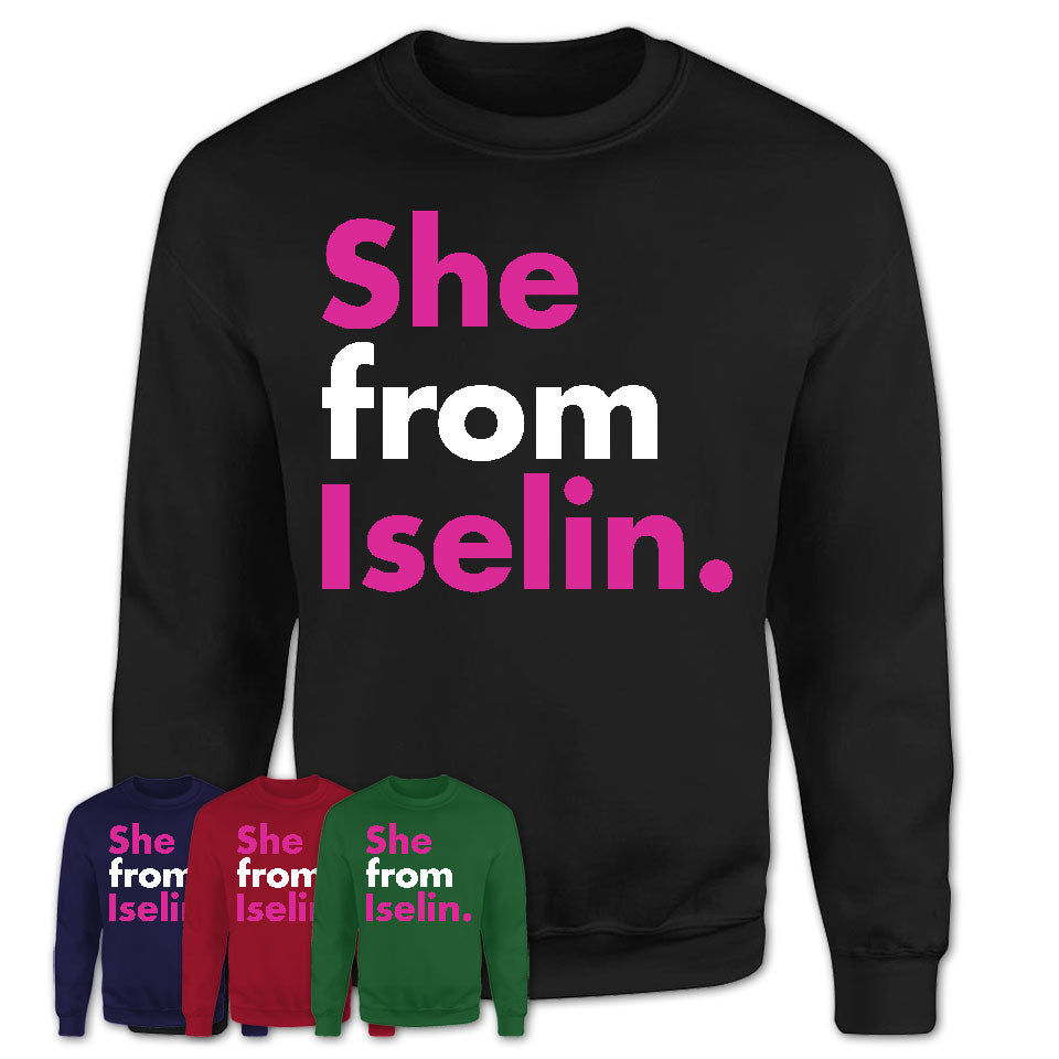 She From Iselin Shirt New Jersey State Birthday Gift For Her