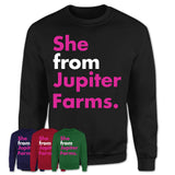 She From Jupiter Farms Shirt Florida State Birthday Gift For Her